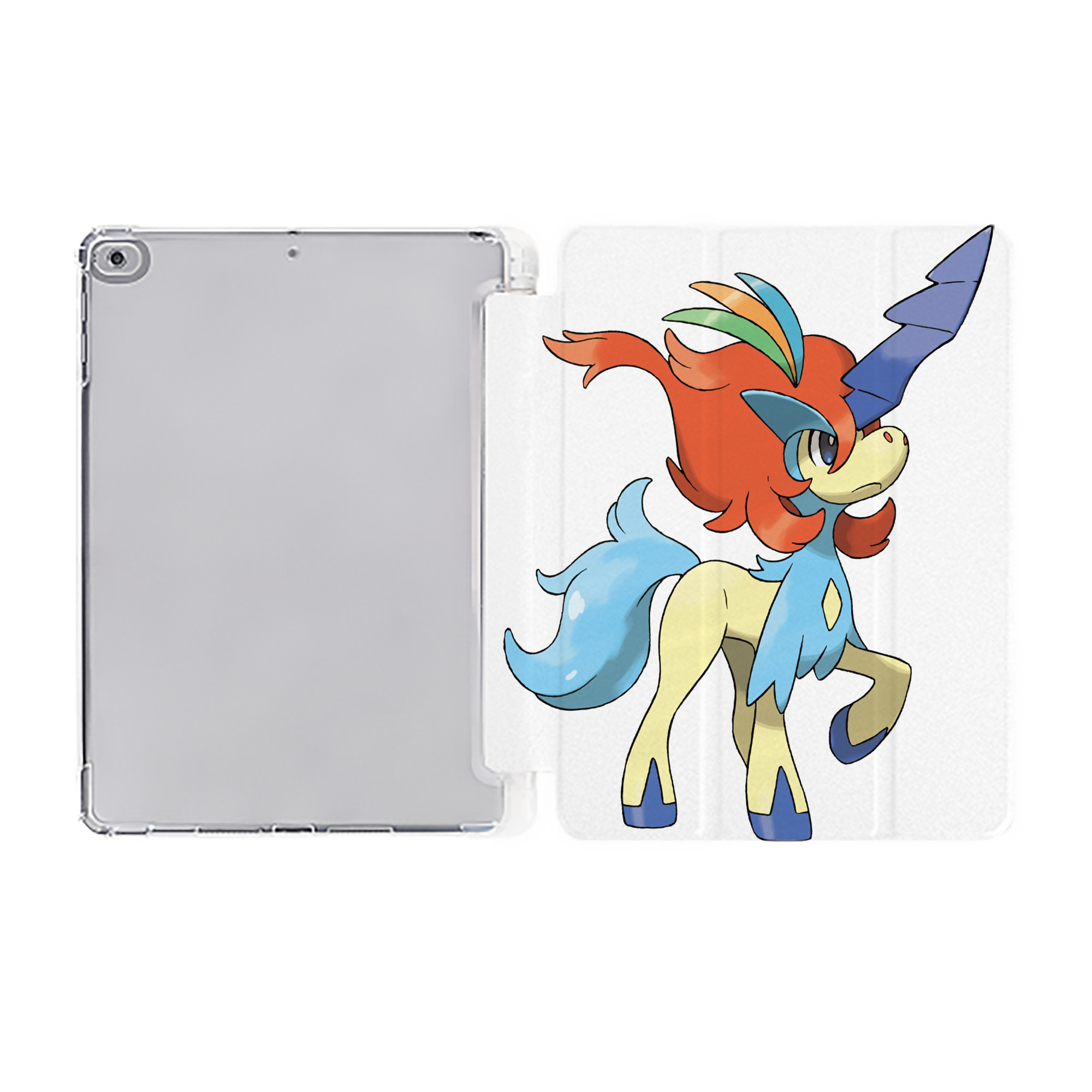 （画像用） ポケットモンスター Pokémon IPad ケース ペン収納付き 三つ折りスタンド PUレザー×シリコン 対応機種9.5/10.5/10.9インチ